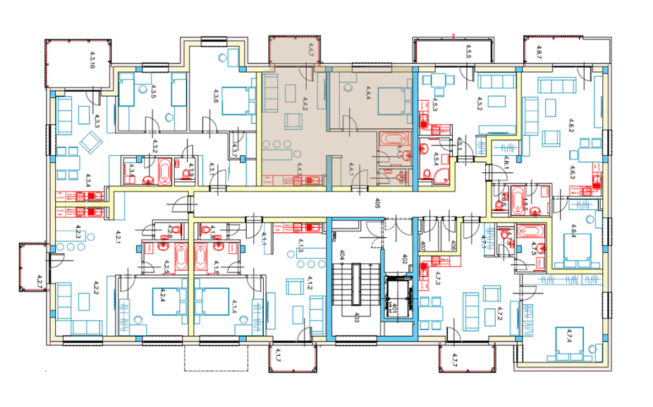 Egidius Residence poloha bytu 4.4 - podlažie