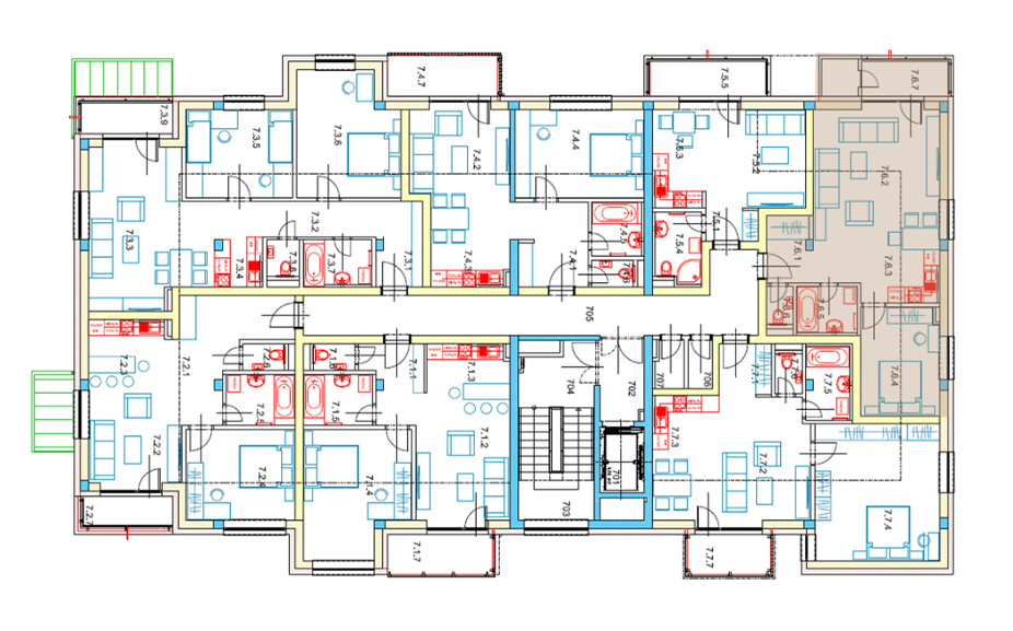 Egidius Residence poloha bytu 7.6 - podlažie